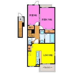 メゾン八番館の物件間取画像